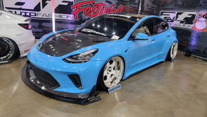 Battle Aero Chassis Mounted Splitter for 18-23 Tesla Model 3