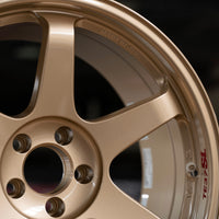 A90/A91 Supra Spec Volk Racing TE37SL 19x9.5+22/19x10.5 +35 5x112 Gold Wheels *Set of 4*