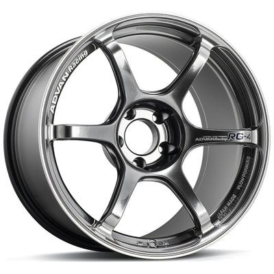 A90/A91 Supra Spec Advan Racing RG-4 18x10.5 +32 5x112 RACING HYPER BLACK & RING Wheels *Set of 4*