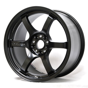 Gramlights 57DR 17x9 +38 5x100 Semi-Gloss Black Wheels *Set of 4*