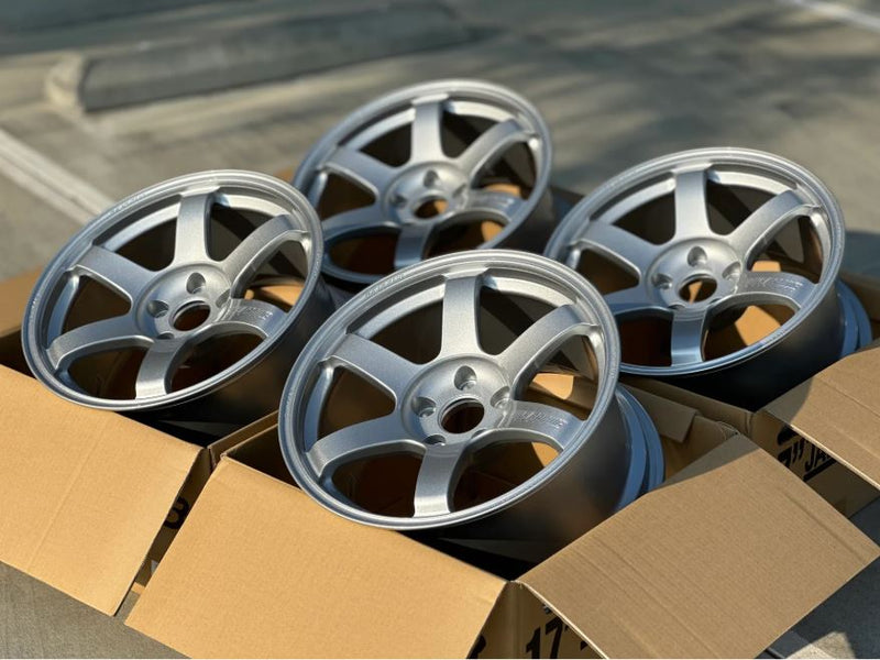 TE37 SAGA S-Plus Wheel 18x9.5+33 5x120 Diamond Silver FK8 Civic Type R