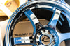 Gramlights 57DR 18x9.5 +38 5x120 Dark Blue Chrome Coating Wheels *Set of 4*