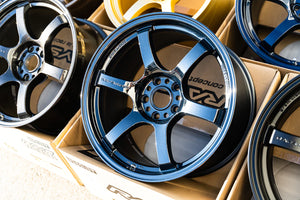Gramlights 57DR 17x9 +38 5x100 Dark Blue Chrome Coating