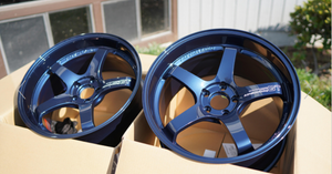 A90/A91 Supra Spec Advan Racing GT Premium(PV) 19x9.5 +22/19x10.5 +32 5x112 Racing Titanium Blue Wheels *Set of 4*