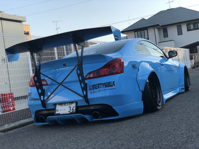 Battle Aero Infiniti G37 Coupe V4 Chassis Mount GT Wing