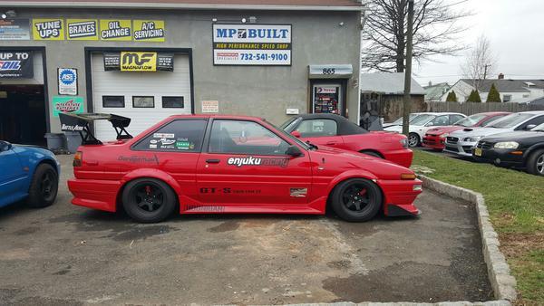 BATTLE AERO FORCE 1 GT Carbon Fiber / FRP WING (62") TRUNK MOUNT / Short STANDS