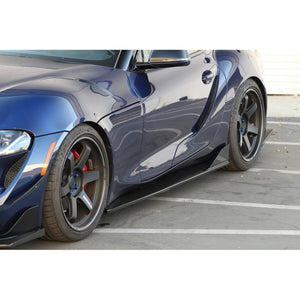 APR Performance 2020+ Toyota Supra (A90/A91) CF Side Rocker Extensions Side Skirt
