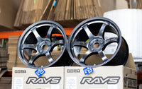 Rays Gramlight 57DR 19x9.5+25 / 19x10.5 +35 5x112 Grace Silver (SET OF 4)