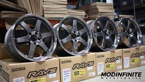 Volk Racing TE37SL PRESSED GRAPHITE 18X9.5+40 5X114.3 (SET OF FOUR)