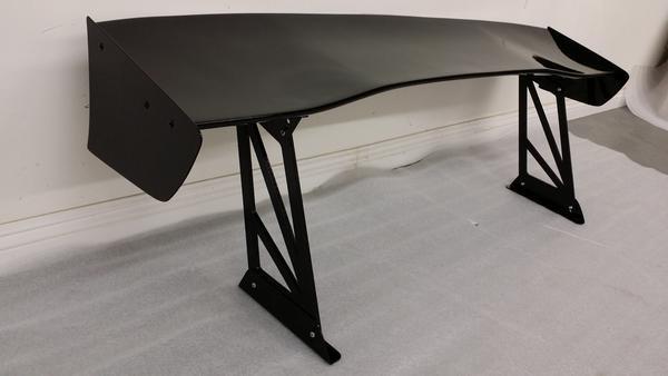 Battle Aero Force 1 GT Wing (62") Trunk Mount / Tall Stands Carbon Fiber