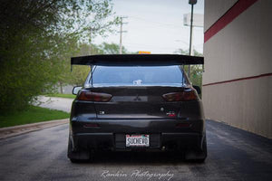 Battle Aero Force 2 (66") Carbon Fiber / FRP GT Wing Trunk Mount / Short Stands