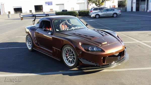 Battle Aero Honda S2000 Swan-Neck Chassis-Mount GT Wing - '00-'09 Honda S2000