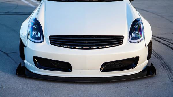 Battle Aero Infiniti G35 Coupe Chassis Mounted Race Splitter