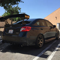 BATTLE AERO FORCE 1 GT Carbon Fiber / FRP WING (62") TRUNK MOUNT / Short STANDS