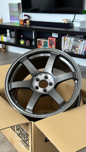 Rays Volk Racing TE37 SAGA SL 18x9.5 +38 5x120 Face 4 *Set of 4*